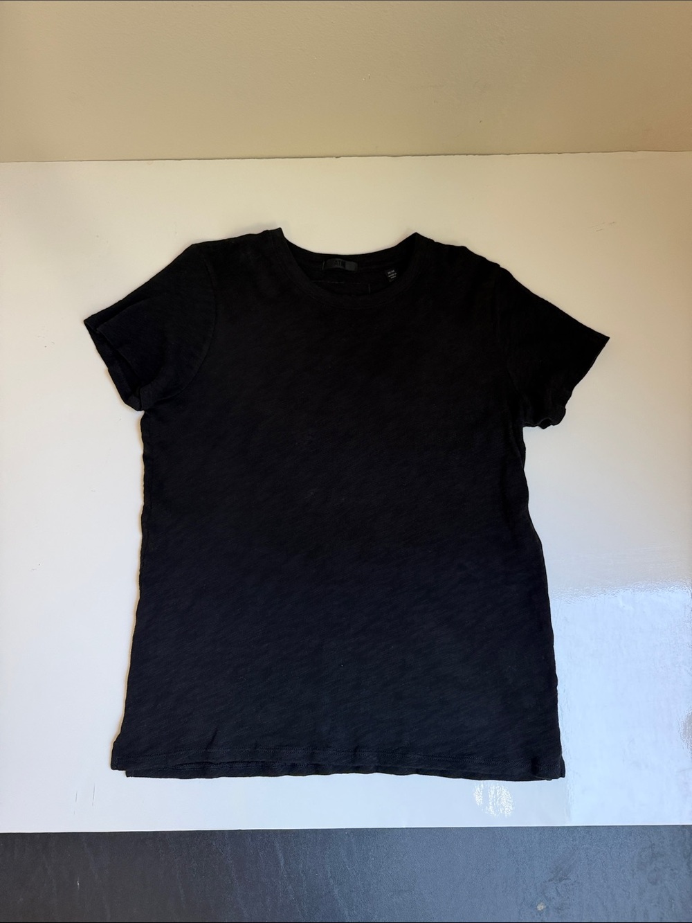 EUC ATM Anthony Thomas Melillo Cotton Black Crewneck Medium t-shirt tee